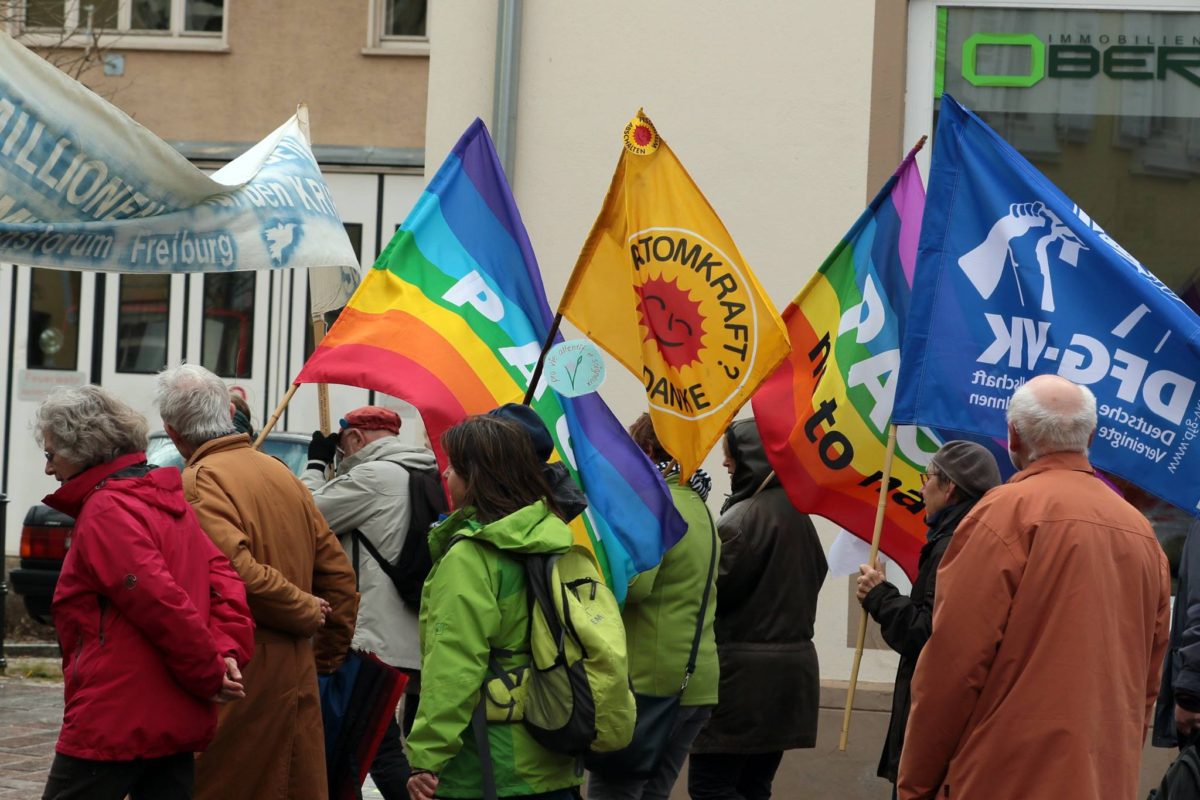 Entschieden für Frieden und gegen rechte Hetze!“Ostermarsch 2019 in Müllheim